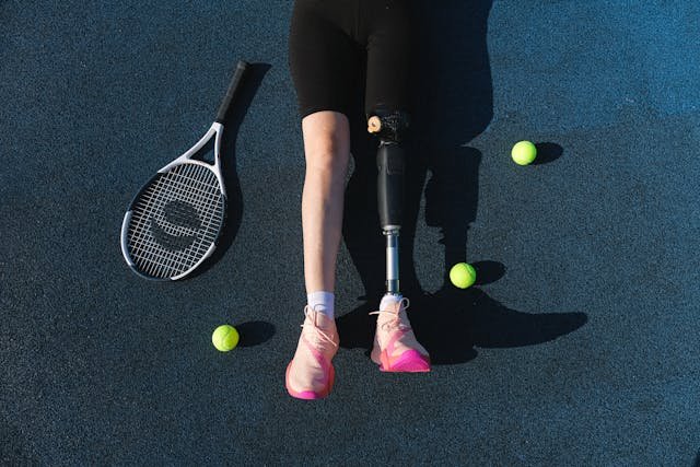 While running and swimming prosthetics are among the most common