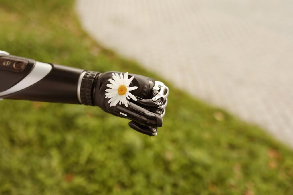A bionic hand is not like a wooden or rubber hand.