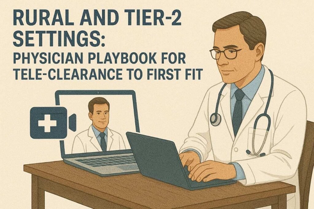 Rural and Tier-2 Settings: Physician Playbook for Tele-Clearance to First Fit