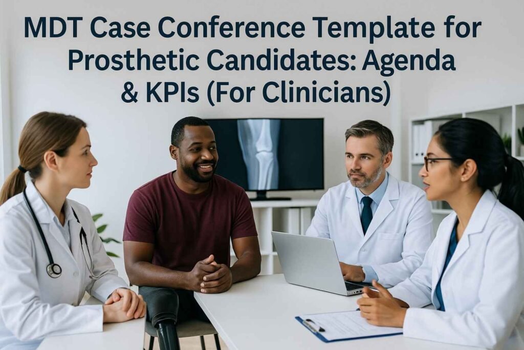 MDT Case Conference Template for Prosthetic Candidates: Agenda & KPIs (For Clinicians)