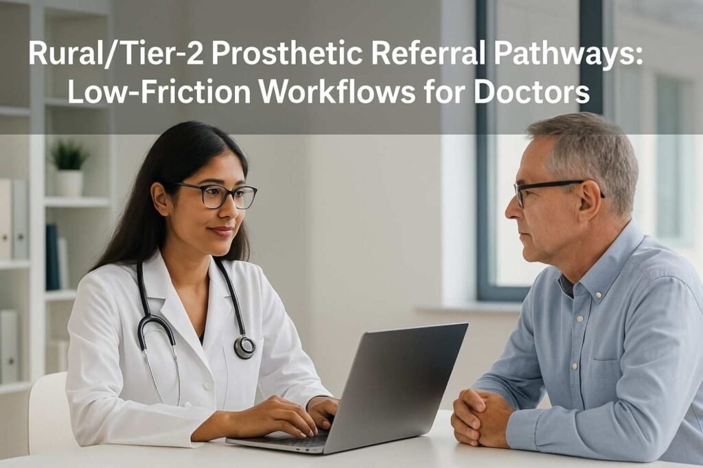 Rural/Tier-2 Prosthetic Referral Pathways: Low-Friction Workflows for Doctors