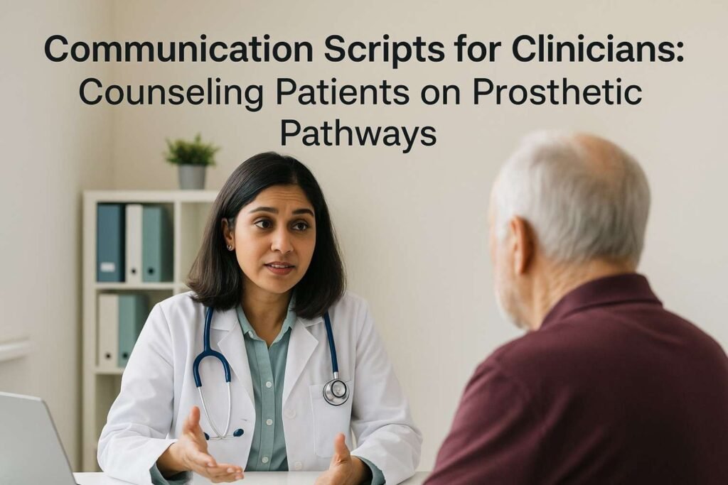 Communication Scripts for Clinicians: Counseling Patients on Prosthetic Pathways