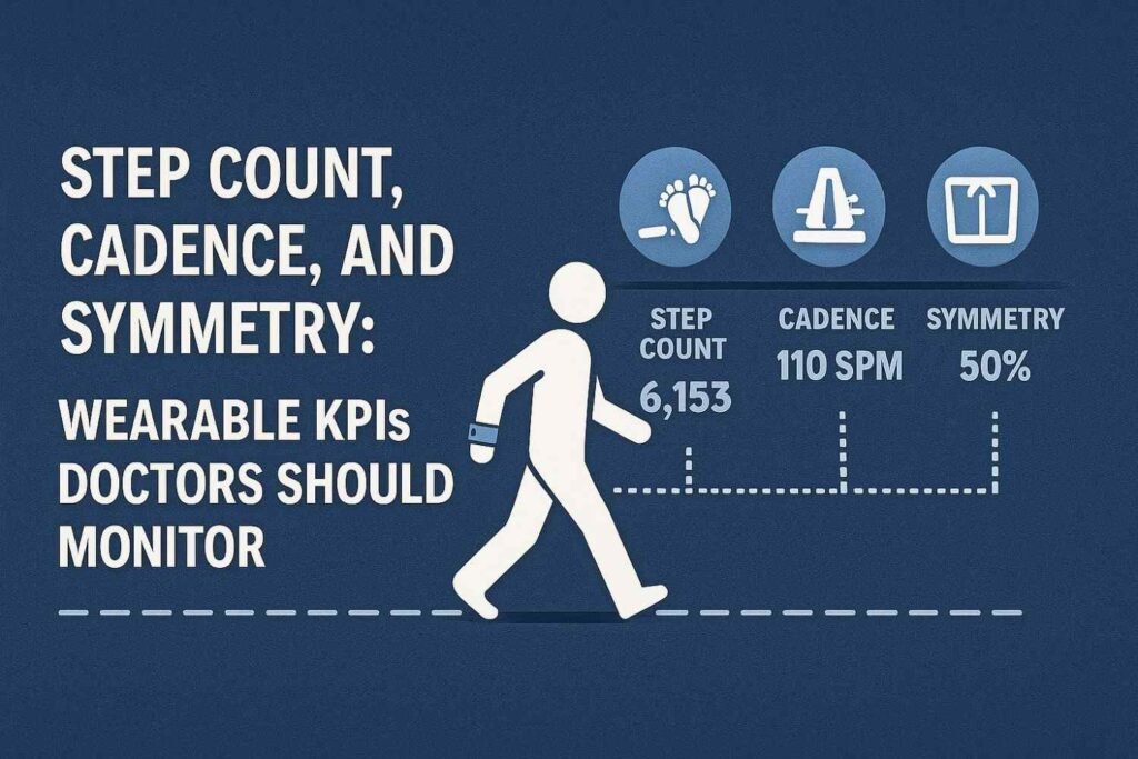 Step Count, Cadence, and Symmetry: Wearable KPIs Doctors Should Monitor
