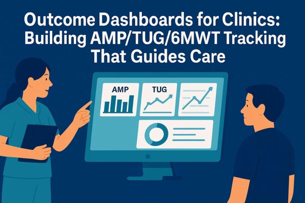 Outcome Dashboards for Clinics: Building AMP/TUG/6MWT Tracking That Guides Care