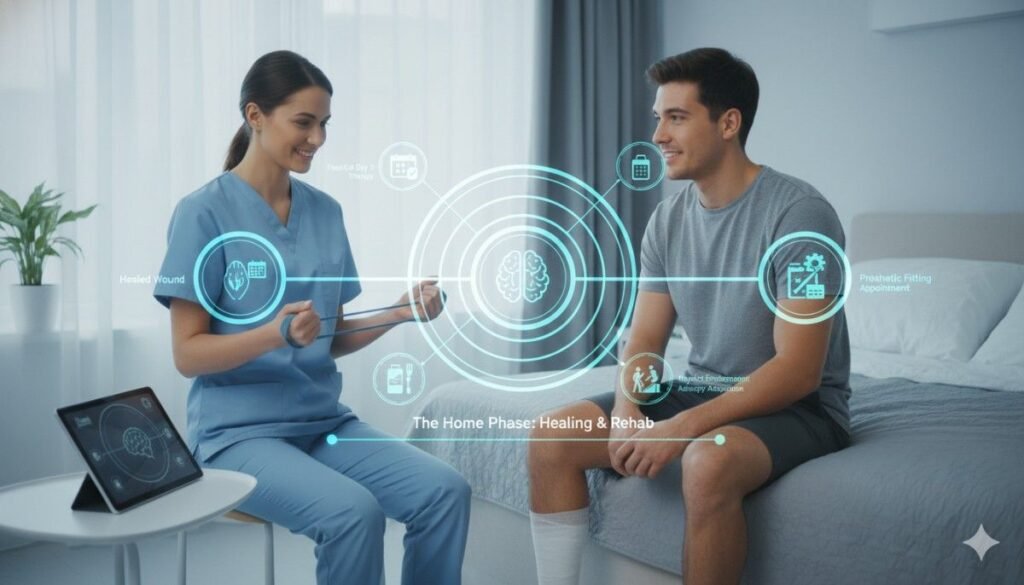 Once home, patients face new challenges.