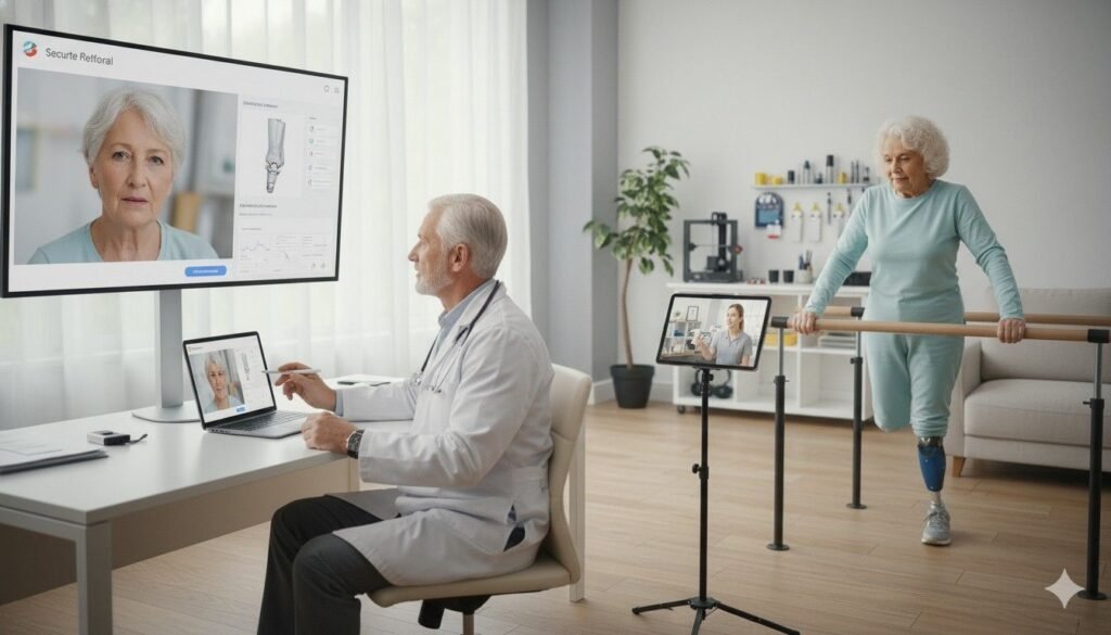 During the first few weeks after amputation