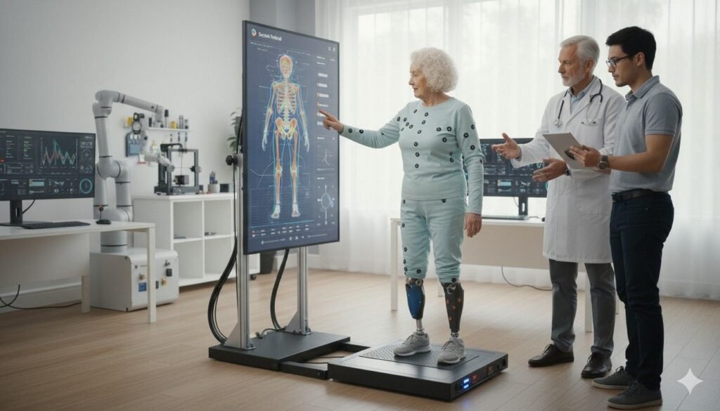 Patients can share photos or videos of their limb 